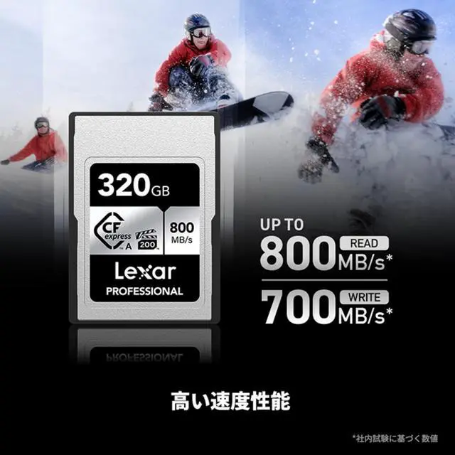 Alt view image 5 of 5 - Lexar 320GB Professional CFexpress Type A SILVER Series Memory Card, Compatible with Sony Cameras w/ Type A Card Slot, Up to 800/700 MB/s Read/Write, 8K Video, VPG 200 (LCAEXSL320G-RNENG)