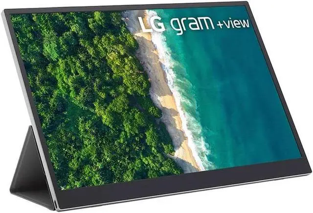 Alt view image 3 of 5 - LG Gram +view 16" 16:10 WQXGA Portable IPS LCD Monitor, Silver