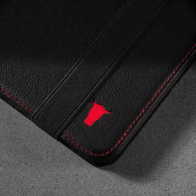Alt view image 5 of 5 - TORRO Case Compatible with iPad Mini 6 - Genuine Leather iPad Mini 6th Generation (2021) Cover with Stand Function, Apple Pencil Connectivity and Wake Sleep Function (Black)