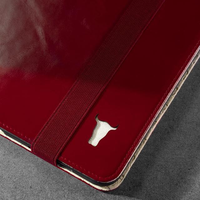 Alt view image 5 of 5 - TORRO Case Compatible with iPad Mini 7/6 - Genuine Leather iPad Mini 7th / 6th Generation (2024/2021) Cover with Stand Function, Apple Pencil Connectivity and Wake Sleep Function (Red)