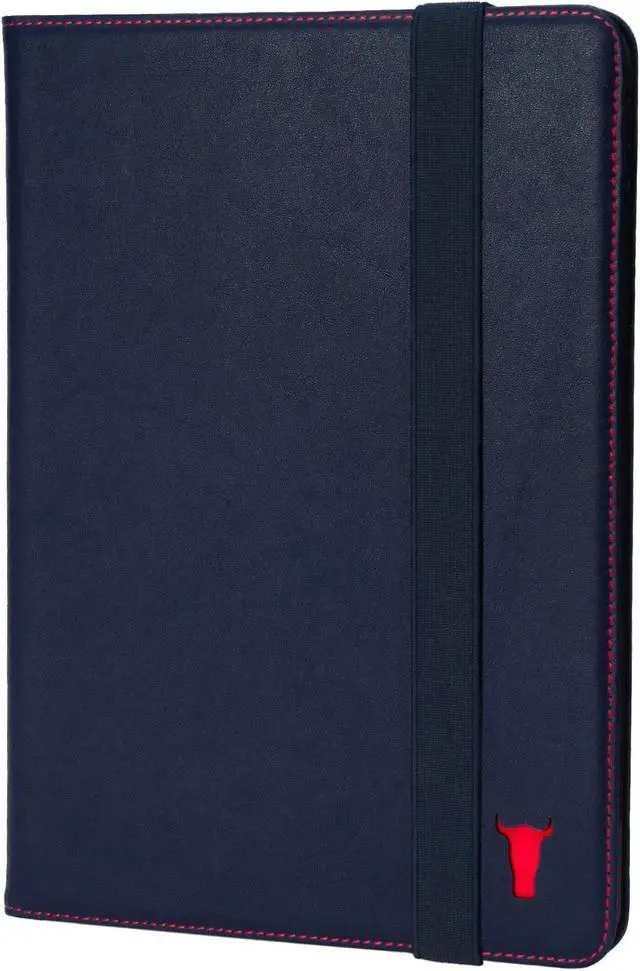 Main image of TORRO Case Compatible with iPad Mini 7/6 - Genuine Leather iPad Mini 7th / 6th Generation (2024/2021) Cover with Stand Function, Apple Pencil Connectivity and Wake Sleep Function (Navy Blue)
