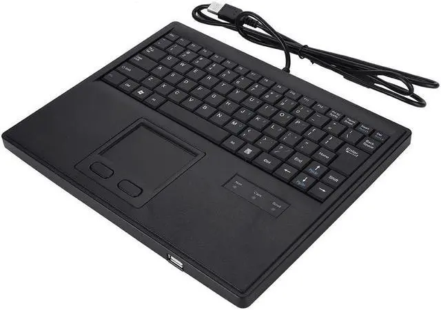 Alt view image 2 of 5 - Cuifati Wired Keyboard with Touchpad,Precise Touch Control Touchpad Keyboard,10in Scirrors Foot Keys Wired Keyboard with for Touchpad,Laptop, Android Phone Tablet