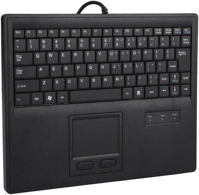 Alt view image 3 of 5 - Cuifati Wired Keyboard with Touchpad,Precise Touch Control Touchpad Keyboard,10in Scirrors Foot Keys Wired Keyboard with for Touchpad,Laptop, Android Phone Tablet