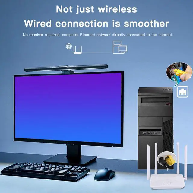 Alt view image 3 of 5 - Cuifati 4G LTE Router with SIM Card Slot, 300Mbps Unlocked Internet Routers with 4 Antennas (US Plug)