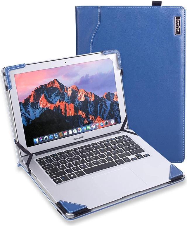 Berfea Case Cover Compatible with ASUS Vivobook Go 14 R465JA J1400 F1400 E410 TP1401 TM420 14 Laptop Notebook Protective Sleeve PU Leather Stand Case Newegg