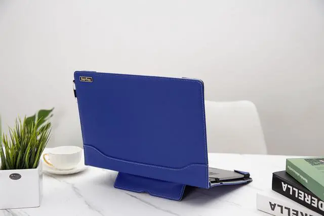 Alt view image 3 of 5 - Laptop Case Cover Compatible with Dell Inspiron 16 Plus 7610 7620 7630 7640 16 inch Notebook Sleeve PU Leather Stand Hard Protective Skin