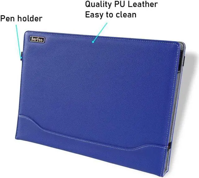 Alt view image 5 of 5 - Laptop Case Cover Compatible with Dell Inspiron 16 Plus 7610 7620 7630 7640 16 inch Notebook Sleeve PU Leather Stand Hard Protective Skin
