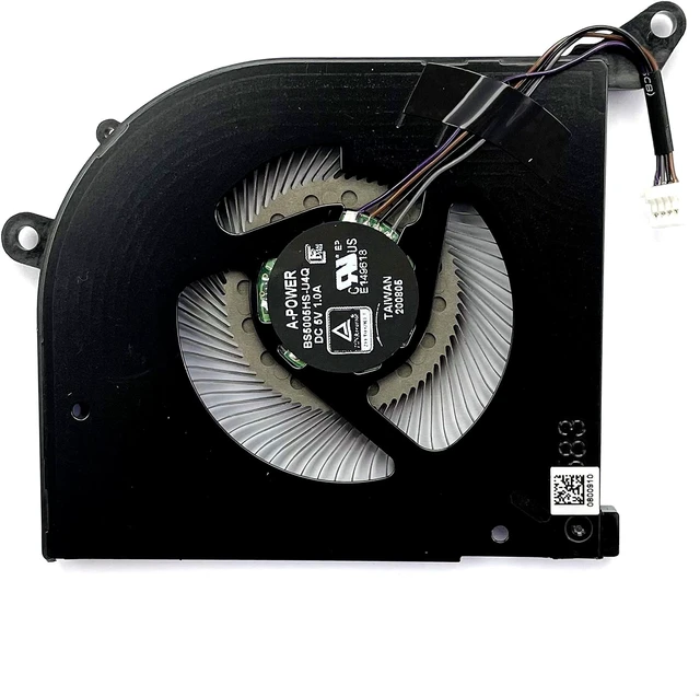 Alt view image 3 of 5 - CPU+GPU Cooling Fan Replacement for MSI GS66 WS66 Stealth 10SD 10SE 10SF 10SFS 10SGS,10UG 10UH 10UE MS-16V1 MS-16V2 MS-16V3 BS5005HS-U4Q BS5005HS-U4J 16V1-G-CW 16V1-G-CCW DC5V 1.0A Fan Pair Fans