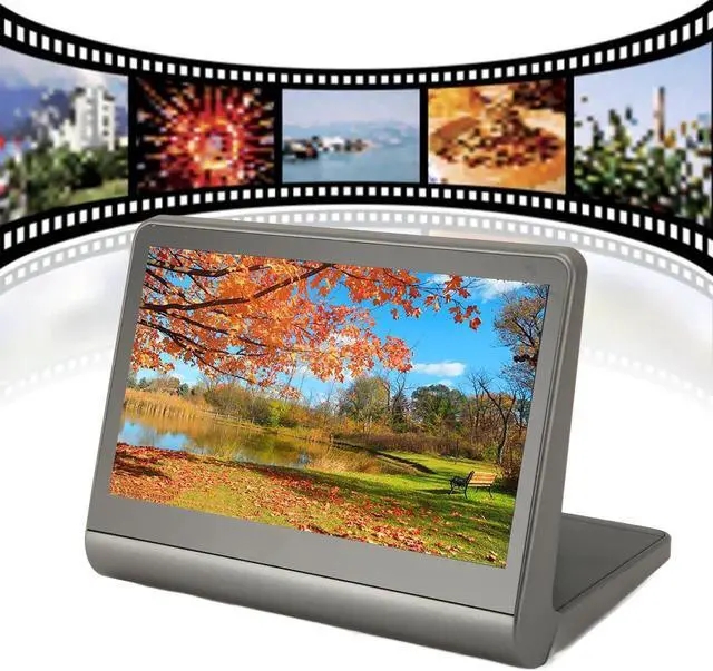 Alt view image 4 of 5 - 48MP Film Slide Scanner with 7 Color Screen, Converts 135mm / 126KPK / 110mm / Super 8 Films/Slides/Negatives to Digital Photos, High Resolution, Built in Memory (US Plug)