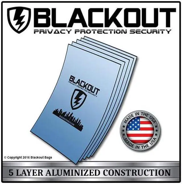 Alt view image 4 of 5 - BLACKOUT Faraday Cage EMP Bags Premium Ultra Thick 12pc Prepping Kit Laptops Tablets Smartphones Hard Drives