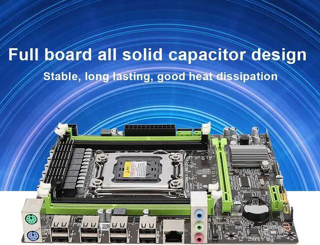 Alt view image 3 of 5 - LGA 2011 X79G Motherboard, DDR3 Computer Motherboard for Xeon Series for I7 Series, 6 Channel Audio Chip, RTL8111HN Gigabit Network Card, PCIEx16 USB2.0