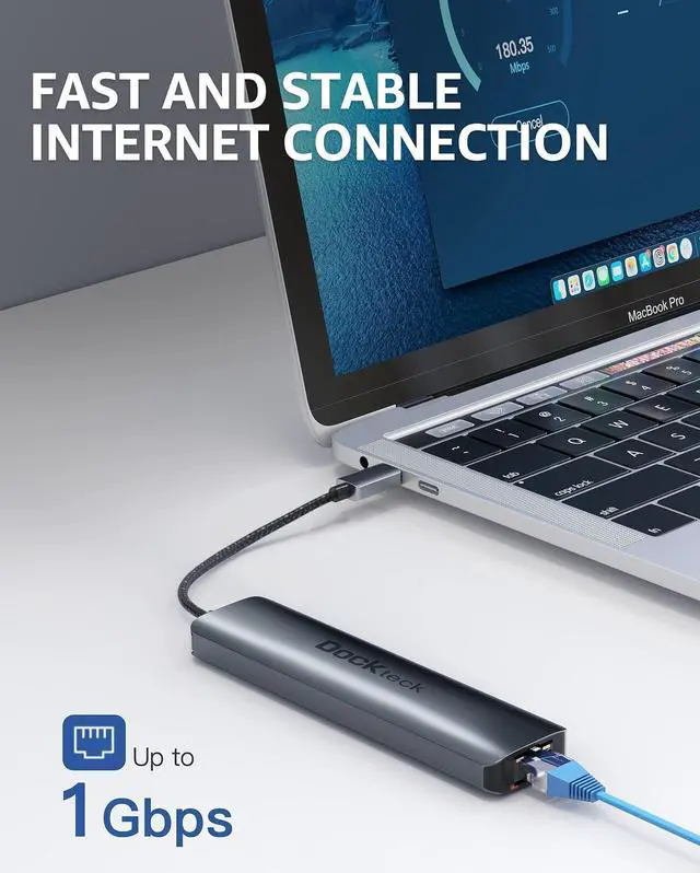 Alt view image 2 of 5 - Bundle-2 Items: USB 3.1 USB C to USB Adapter Cable 5Gbps, 7-in-1 USB-C Hub Multiport Adapter 5Gbps Date Ports