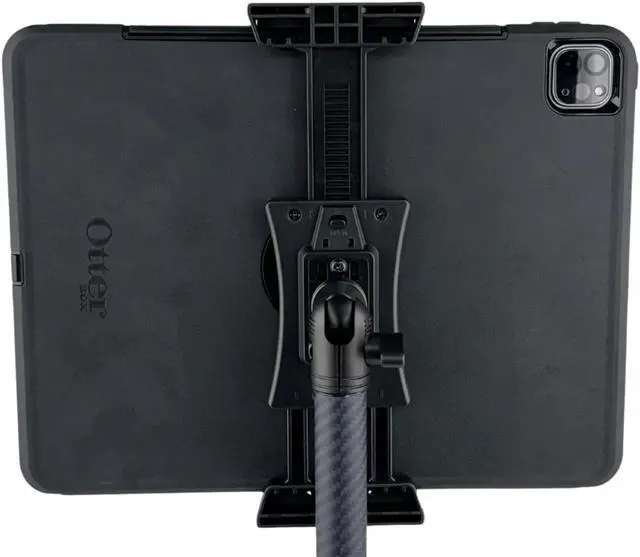 Alt view image 2 of 5 - Bulletpoint Mounting Solutions Universal Tablet Mount for Truck Compatible with Apple iPad & Samsung Tablets - 20mm Integrated Ball with 7cm Matte Carbon Fiber + Kevlar Mounting Arm