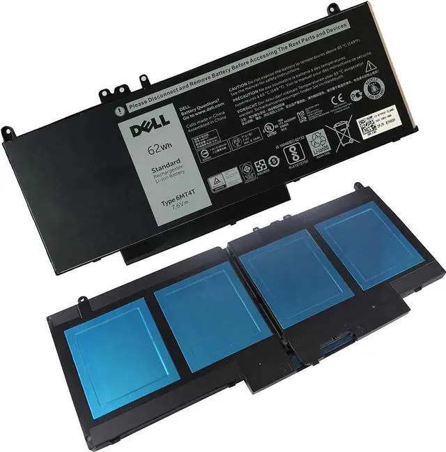 Alt view image 5 of 5 - DELL 6MT4T Battery for Dell Latitude 14 5470 E5470 Series Dell Latitude 15 5570 E5570 Series Dell Pricision 15 3510 M3510 Series 7V69Y TXF9M 79VRK HK6DV 0HK6DV 07V69Y 079VRK 0TXF9M 7.6V 62Wh 4Cell