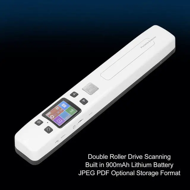 Alt view image 4 of 5 - Portable Photo Scanner Color Screen Document Scanning Device, Built in Battery, for Home School Office, 300DPI, USB2.0, Compatible with Android, iOS,7 8 10, XP,