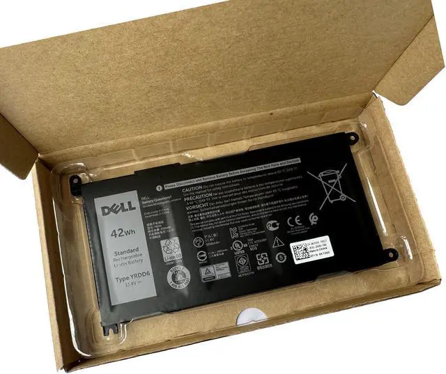 Alt view image 3 of 4 - DELL YRDD6 11.4V 42Wh Battery For DELL Inspiron 3493 3582 3583 3584 3593 3793 5480 5482 5485 5488 5491 5493 5585 5590 5591 5593 5594 5598,Vostro 3490 3590 3491 5481 5581 5490 5590,Latitude 3310 laptop