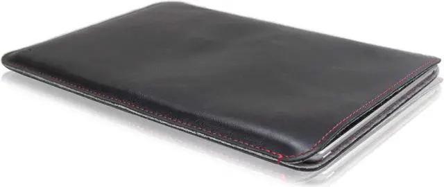 Alt view image 4 of 5 - Casemade iPad 10.2 inch Real Leather Sleeve (for 7th Generation 2019 / 8th Generation 2020) - Premium Luxury Italian Slim Sleeve/Pouch Cover (Black)