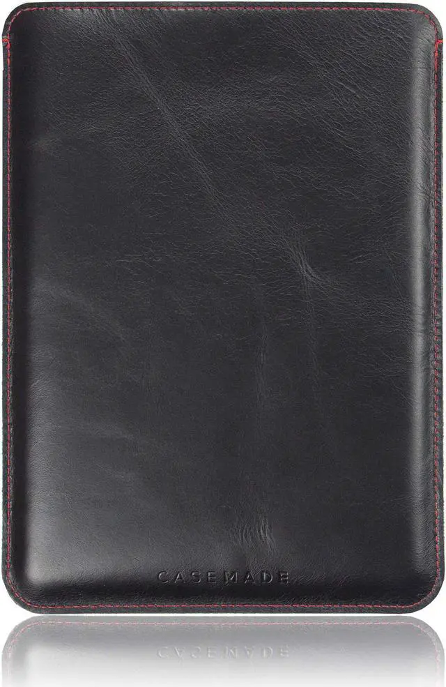 Alt view image 5 of 5 - Casemade iPad 10.2 inch Real Leather Sleeve (for 7th Generation 2019 / 8th Generation 2020) - Premium Luxury Italian Slim Sleeve/Pouch Cover (Black)