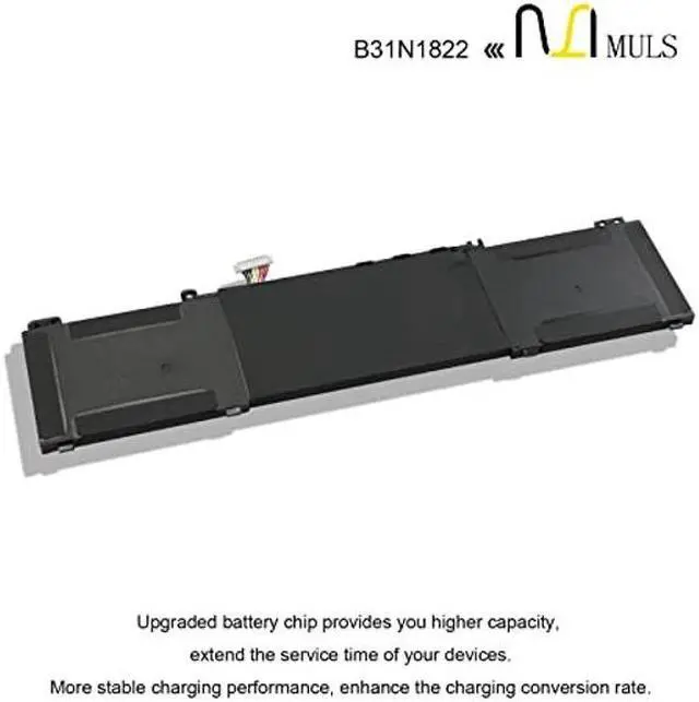 Alt view image 5 of 5 - MULS B31N1822 Laptop Battery for ASUS ZenBook Flip 14 UM462DA UM462DA-AI016T UM462DA-AM045T Flip UX461FN-E1029T 14 UX462 UX462D UX462DA UX462DA-2G UX462DA-AI016T UX462DA-AI022T 42Wh 3653mAh 11.52V