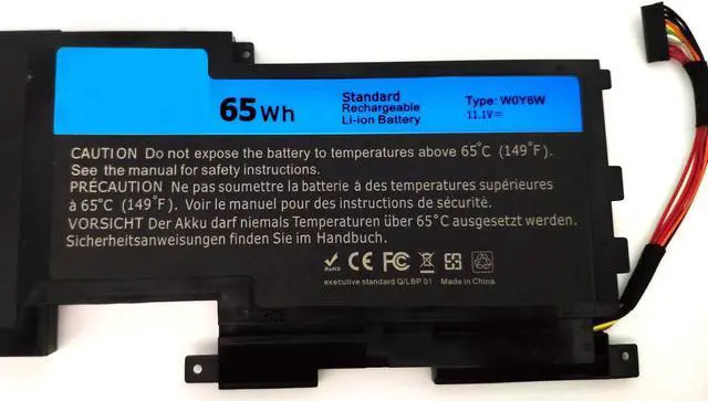 Main image of Ding L521X Replacement Laptop Battery Compatible with Dell XPS 15 XPS 15-L521X Series Laptop 9F233 3NPC0 W0Y6W WOY6W (11.1V 65Wh)