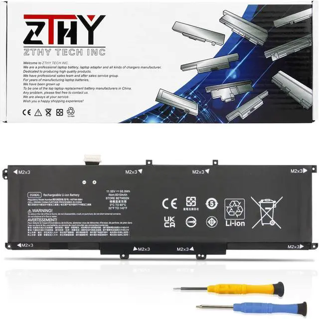 Main image of ZTHY ZG06XL Laptop Battery Replacement for HP Elitebook 1050 G1 ZBook Studio G5 X360 G5 Series ZG06095XL HSTNN-1B8H HSTNN-IB8H HSN-Q11C L07045-855 L07046-855 L07351-1C1 11.55V 95.9Wh 6-Cell