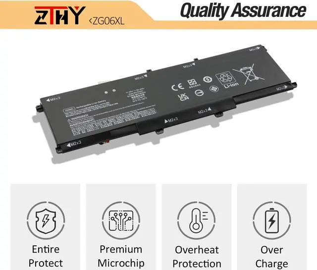 Alt view image 5 of 5 - ZTHY ZG06XL Laptop Battery Replacement for HP Elitebook 1050 G1 ZBook Studio G5 X360 G5 Series ZG06095XL HSTNN-1B8H HSTNN-IB8H HSN-Q11C L07045-855 L07046-855 L07351-1C1 11.55V 95.9Wh 6-Cell