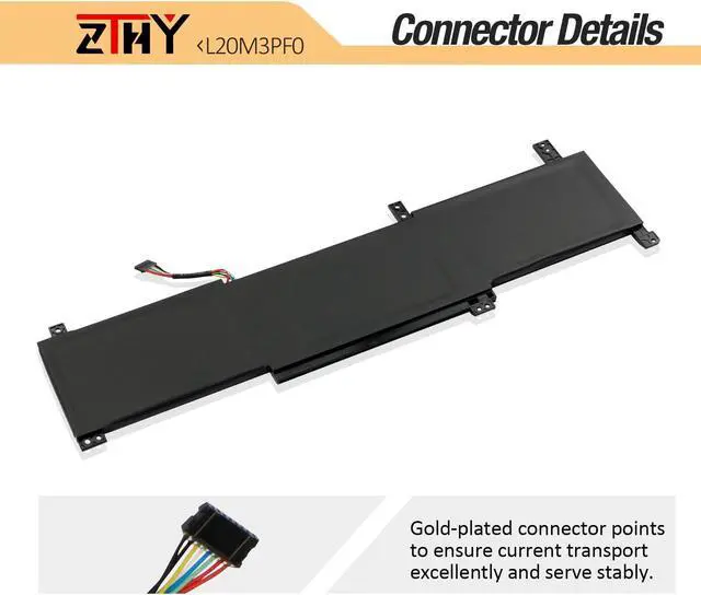 Alt view image 4 of 5 - ZTHY L20M3PF0 L20C3PF0 L20L3PF0 Laptop Battery Replacement for Lenovo K14 S14 V14 V15 V17 G2-ITL G3-IAP G3-ABA IdeaPad 3-14ITL6 3-15ITL6 3-17ITL6 3-14ADA6 3-15IAU7 3-14ALC6 3-17ADA6 Series 45Wh 11.1V