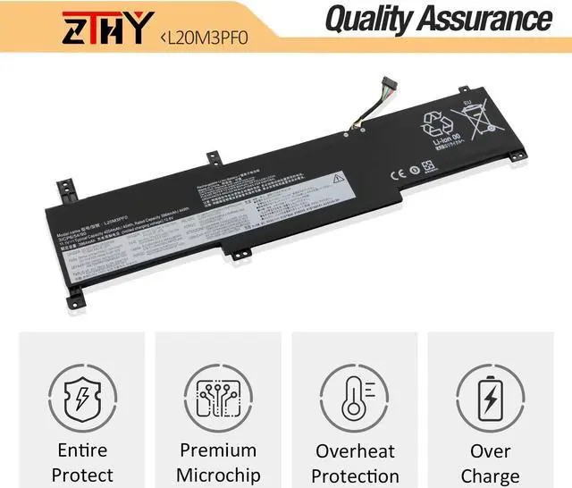 Alt view image 5 of 5 - ZTHY L20M3PF0 L20C3PF0 L20L3PF0 Laptop Battery Replacement for Lenovo K14 S14 V14 V15 V17 G2-ITL G3-IAP G3-ABA IdeaPad 3-14ITL6 3-15ITL6 3-17ITL6 3-14ADA6 3-15IAU7 3-14ALC6 3-17ADA6 Series 45Wh 11.1V