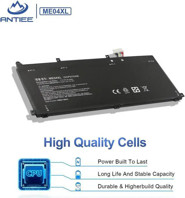 Alt view image 4 of 5 - ANTIEE ME04XL Laptop Battery for HP Elite X2 1013 G3 2TT12EA 2TT14EA 2TT13EA 2TT15EA 2TT18EA 2TT40EA 2TT42EA 2TT41EA 2TT33ES G3 Series ME04050XL 937434-855 HSTNN-IB8D 937519-171 937519-1C1 50.04Wh