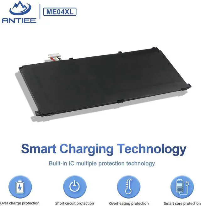 Alt view image 5 of 5 - ANTIEE ME04XL Laptop Battery for HP Elite X2 1013 G3 2TT12EA 2TT14EA 2TT13EA 2TT15EA 2TT18EA 2TT40EA 2TT42EA 2TT41EA 2TT33ES G3 Series ME04050XL 937434-855 HSTNN-IB8D 937519-171 937519-1C1 50.04Wh