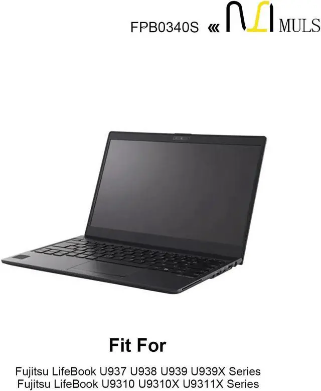 Alt view image 3 of 5 - MULS 50Wh FPB0340S Laptop Battery Replacement for Fujitsu LifeBook U937 U938 U939 U939X U9310 U9310X U9311X Series FPCBP536 4INP5/60/80 CP730401-01 CP737634-01 CP749820-01 CP760852-03 3490mAh 4-Cell
