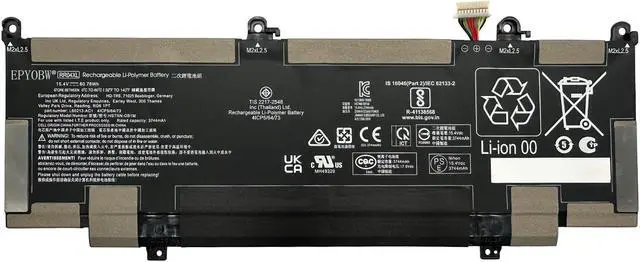 Main image of EPYOBW RR04XL Laptop Battery 60.76Wh Compatible with HP Spectre X360 Convertible 13-AW 13-AW0000 13T-AW/Spectre X360 13-AW 13-AC 13-AE 13-AP 13-W Series HSTNN-DB9K HSTNN-OB1M L60213-2C1 L60373-005