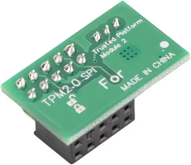 Alt view image 5 of 5 - TPM 2.0 chip, LPC Interface TPM 2.0 Platform Module for SPI TPM 2.0 10 pin for WIN11