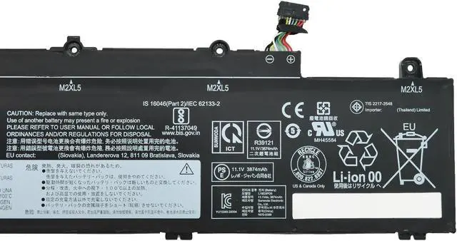 Alt view image 3 of 5 - EPYOBW L19D3PD5 Laptop Battery 45Wh Compatible with Lenovo ThinkPad E14 Gen 2 / E14 Gen 3 / E14 Gen 4 / E15 Gen 2 / E15 Gen 3 / E15 Gen 4 Series L19C3PD5 L19M3PD5 L19L3PD5 L20M3PD4 L20C3PD4 L20D3PD4