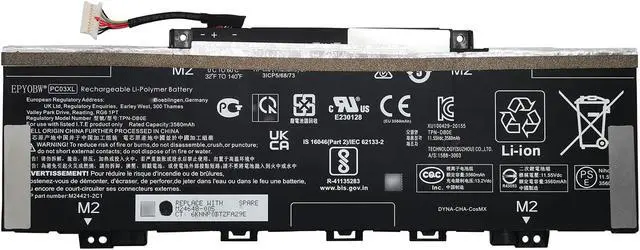Main image of EPYOBW PC03XL Battery 43.3Wh Compatible with HP Pavilion x360 14-CD 14-DW 14M-DY 14-BA 15-ER/Pavilion x360 Convertible 14-DY/Pavilion Aero 13-be Series HSTNN-OB1W M24421-271 M24421-AC1 M24648-005