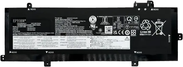Main image of EPYOBW L21M4P73 Laptop Battery 52.5Wh Compatible with Lenovo ThinkPad P16s Gen 1 / ThinkPad P16s Gen 2 / ThinkPad T16 Gen 1 / ThinkPad T16 Gen 2 Series L21L4P72 L21D4P72 L21M4P74 L21C4P72 L21D4P73