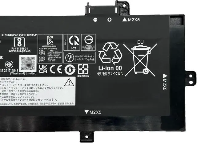 Alt view image 3 of 5 - EPYOBW L21M4P73 Laptop Battery 52.5Wh Compatible with Lenovo ThinkPad P16s Gen 1 / ThinkPad P16s Gen 2 / ThinkPad T16 Gen 1 / ThinkPad T16 Gen 2 Series L21L4P72 L21D4P72 L21M4P74 L21C4P72 L21D4P73