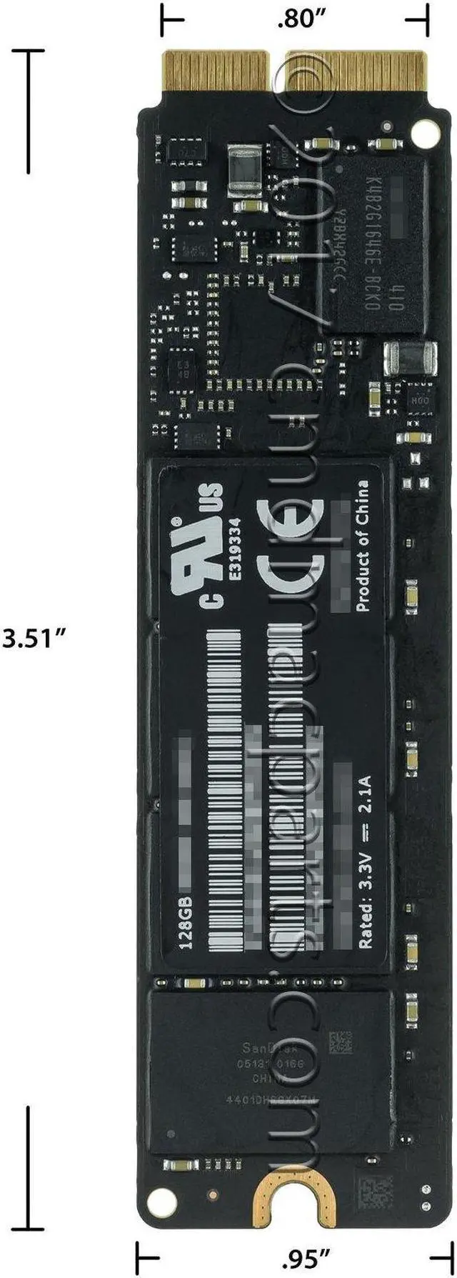 Alt view image 3 of 5 - Odyson - 128GB SSD Replacement for Apple MacBook Air 11" A1465 (Mid 2013-Early 2014), 13" A1466 (Mid 2013-Early 2014)