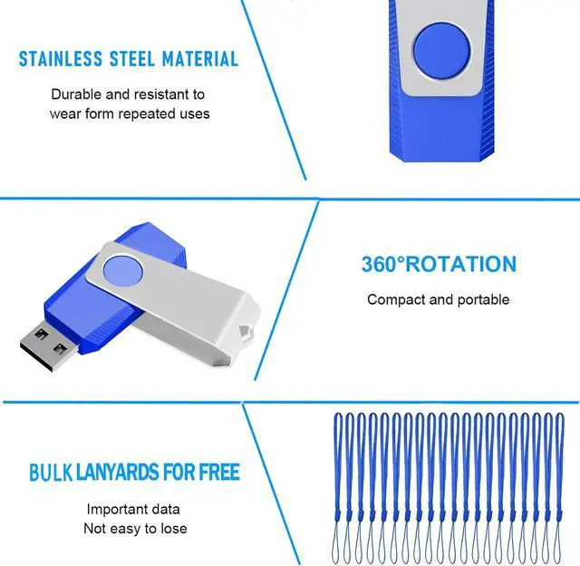 Alt view image 5 of 5 - EASTBULL Flash Drive Bulk 4GB 50-Pack