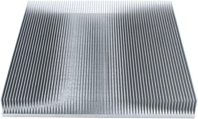 Alt view image 3 of 4 - Large Aluminum Heatsink 200 x 200 x 25mm / 7.87 x 7.87 x 0.98inch Skiving Fin Heat Sink Radiator Cooling Cooler for Electronic Chip LED LCD Heat Dissipation