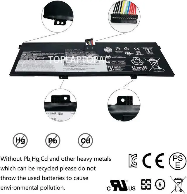Alt view image 5 of 5 - New 7.68V 60Wh 7820mAh L17C4PH1 L17M4PH1 Laptop Battery Compatible with Lenovo Yoga 7 Pro Pro-13IKB C930 C930-13IKB C930-13IKB 81C4 Yoga 7 Pro Yoga 7 Pro-13IKB Yoga C930 Yoga C930-13IK C930-13