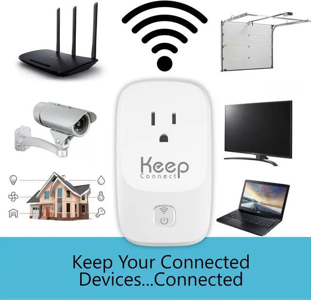 Alt view image 5 of 5 - Keep Connect Router Rebooter, Wi-Fi Reset Device, Monitors Connectivity and Resets When Required. No App Necessary. If You enter a phone number it will send texts upon resets.