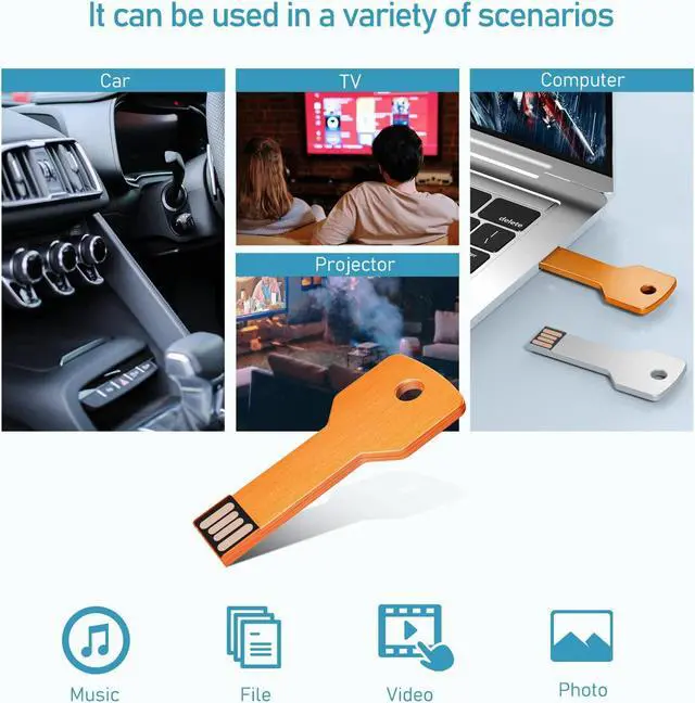 Alt view image 2 of 5 - JUANWE 4GB USB Flash Drive 20 Pack Thumb Drive Waterproof USB Key Jump Drive Cute Flash Drive 2.0 Portable Metal Memory Sticks for Computers Zip Drive Pendrive
