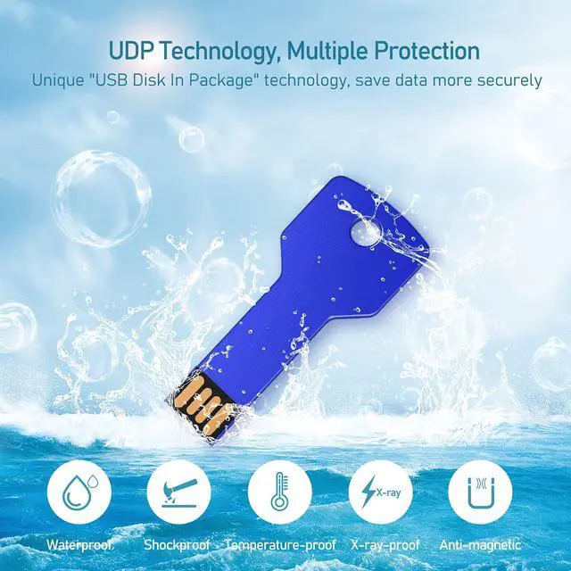 Alt view image 4 of 5 - JUANWE 4GB USB Flash Drive 20 Pack Thumb Drive Waterproof USB Key Jump Drive Cute Flash Drive 2.0 Portable Metal Memory Sticks for Computers Zip Drive Pendrive