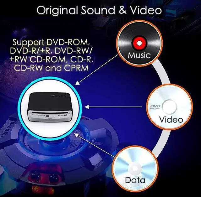 Alt view image 4 of 5 - USB External Car DVD/VCD/CD Player Universal USB Connection Plug and Play for Car Android Navigation PC Laptop TV MacBook Pro Handy Portable CD Player