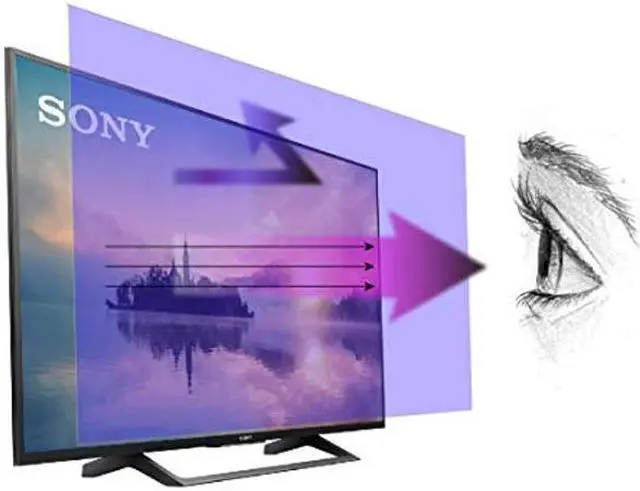 Main image of Anti Blue Light Screen Protector for 50 Inches TV. Filter out Blue Light that relieve computer eye strain and help you sleep better