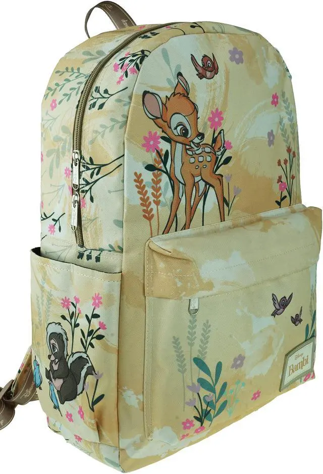 Alt view image 2 of 5 - KBNL Classic Disney Bambi Backpack with Laptop Compartment for School, Travel, & Work, Multicolor, A22203-BAMBI
