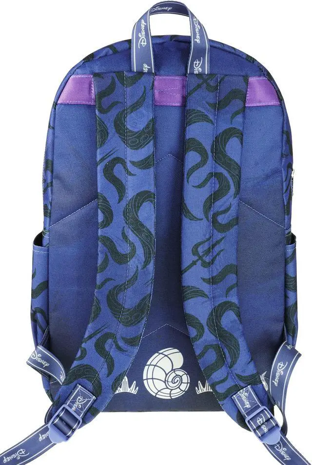 Alt view image 5 of 5 - KBNL Classic Disney Villains - Ursula Backpack with Laptop Compartment for School, Travel, and Work, Multicolor