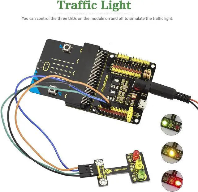 Alt view image 2 of 5 - KEYESTUDIO 37 Sensors in 1 Box Starter Kit for BBC micro bit with Tutorial (without Microbit Board), Compatible with V1.5, V2 Microbit Sensor Kit Accessories Programming Gift for Kids Adults