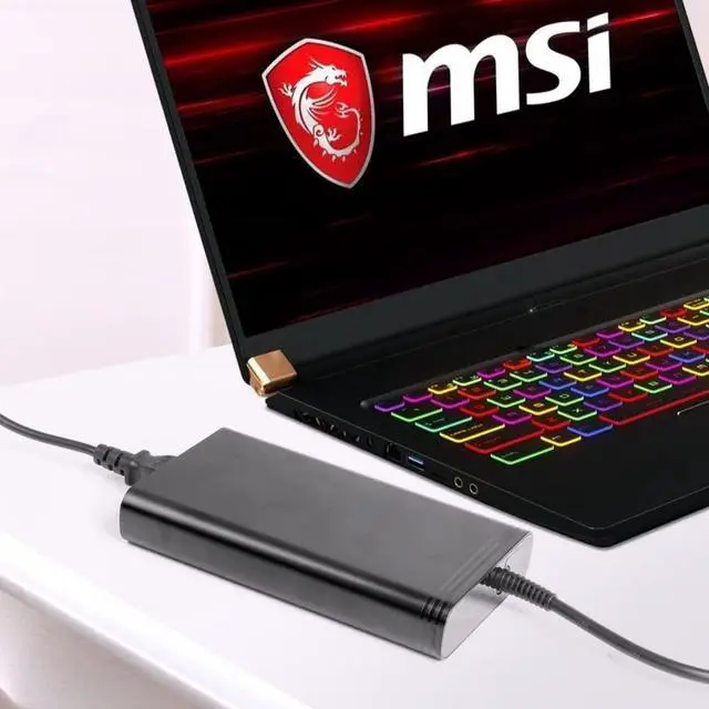 Alt view image 2 of 5 - KFD 19.5V 11.8A 230W AC Adapter for NUC X15 9 Extreme MSI GS66 GS65 GS76 GS75 A17-230P1A Gigabyte Razer Blade Stealth RZ09 Gaming Laptop Charger Minisforum MS-01 GMKtec EVO-X2 Mini PC Power Supply